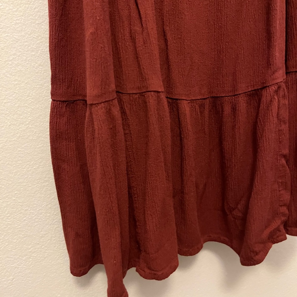 Maroon Casual Dress - Picture 3 of 8